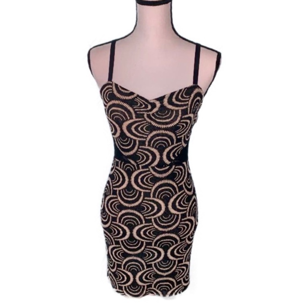 Free People Bodycon dress with lace on the side